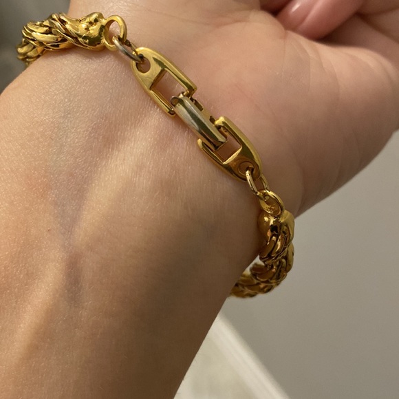 Vintage rare Napier gold plated twister rope bracelet - Picture 3 of 5